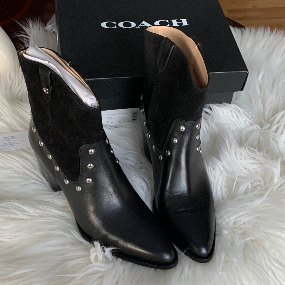 🤠COACH PAULINE STUDDED BOOTIE🤠 - Picture 2 of 13